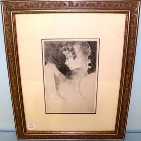 Print of Lady Reading