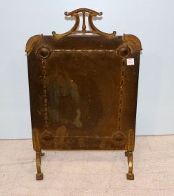 Arts and Crafts Brass Firescreen