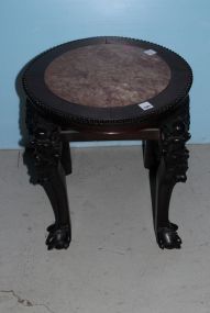 Chinese Marble Top Plant Stand