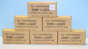 9mm Luger Parabellum Bullets