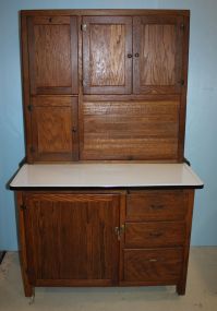 Two Part Hoosier Cabinet