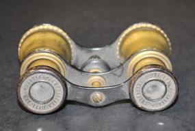Vintage Brass Opera Glasses, Paris