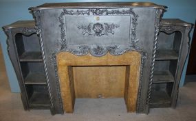 Painted Silver Mantel