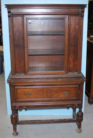 Two Section Depression Era China Cabinet