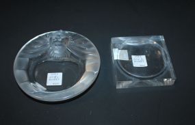 Signed Baccarat Paper Weight and Signed Paperweight