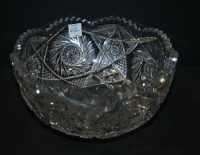 Cut Glass Punch Bowl