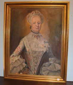 Large Oil on Canvas of Margrethe Schandorff