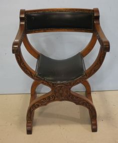 "Dante" or X Chair with Leather Seat and Back