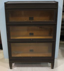 Mahogany Three Stack Globe Wernicke Bookcase