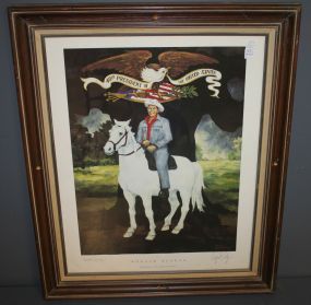 "Ronald Reagan, An American Hero" Poster 1987