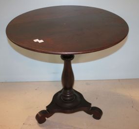 Round Mahogany Empire Parlor Table