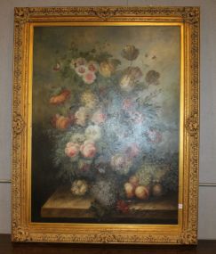 Large Floral Oil Painting