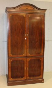 Contemporary Mahogany Inlay TV Cabinet