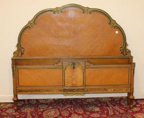 Early 20th Century Handpainted Bed
