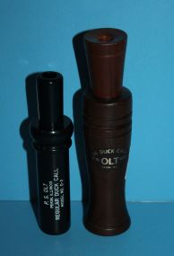Two Duckk Calls #66 p.s. olt and Model # D-2 p.s. olt