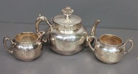 Three Piece Triple Plate Tea Set