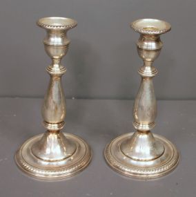 Pair of Sterling Candlesticks