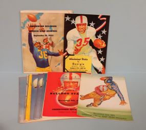 Sixteen 1950's High School Football Programs
