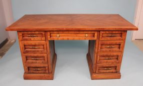 Nine Drawer Knee Hole Desk