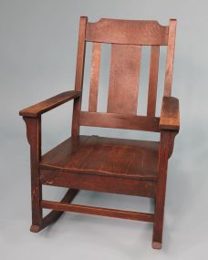 Mission Quarter Sewn Oak Rocker