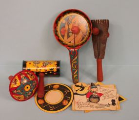 Vintage Halloween/Mardi Gras Style Noise Makers