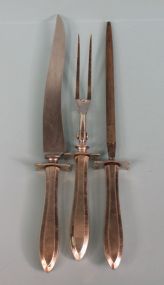 Three Pieces Community Silverplate Carving Set