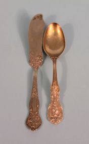 Reed & Barton, Francis I Sterling Silver Teaspoon also Stratford Silverplate Co. Master Butter