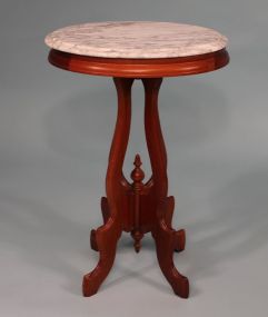 Walnut Victorian Marble Top Table