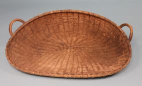 Large Woven Double Handled Basket
