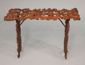 Small Victorian Cast Iron Bench