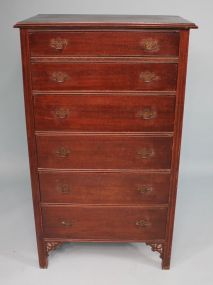 Turn of the Century Oak Six Drawer Chest