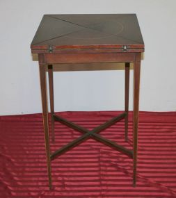 Mahogany Handkerchief Table With Inlaid Design