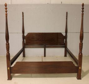 Mahogany King Size Rice Bed