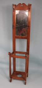 20th Century Oak Hall Tree