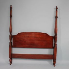 Simple Mahogany Poster Bed