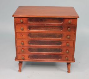 Six Drawer J.P. Coats Spool Cabinet