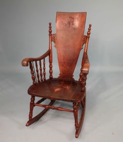 Late 19th Century Mahogany Rocker