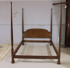 Simple Walnut Pencil Post Bed