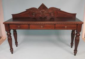 Contemporary Console Table With Backsplash