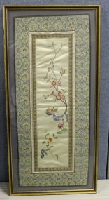 Framed Oriental Silk Runner
