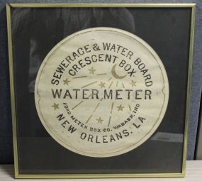 Rubbing of a New Orleans Water Meter Cover