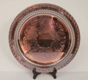 W. M. Roger and Sons Spring Flower Pattern Silverplate Tray