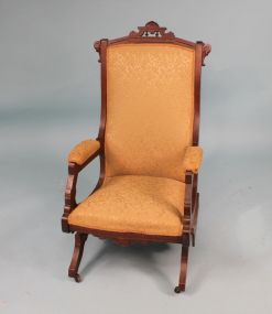 Eastlake Walnut Victorian Platform Rocker