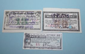 State of Idaho $30 Bond, Wagon Road $25 Bond, 1910 State of Idaho $10 Bond