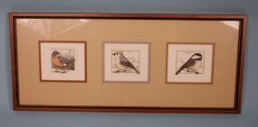 Three Limited Edition Prints of Birds by artist L. DuBose
