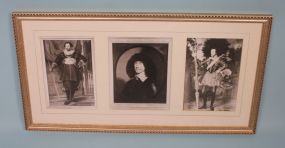 Three Photos In Frame Of English Knights