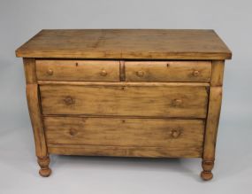 Faux Finish Green Two Drawer Over Two Drawer