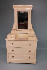 Painted White Eastlake Dresser