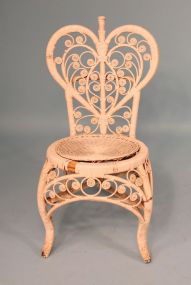 Heart Shaped Rattan Chair