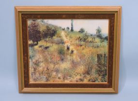 Oil On Canvas, "Sunday Stroll"